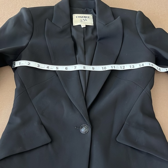 🆕 L’AGENCE Chamberlain Black Blazer- Size 00 - Picture 11 of 13